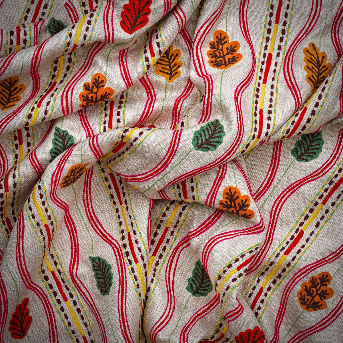 Falling Leaves - Multi - Kravet Couture Fabric