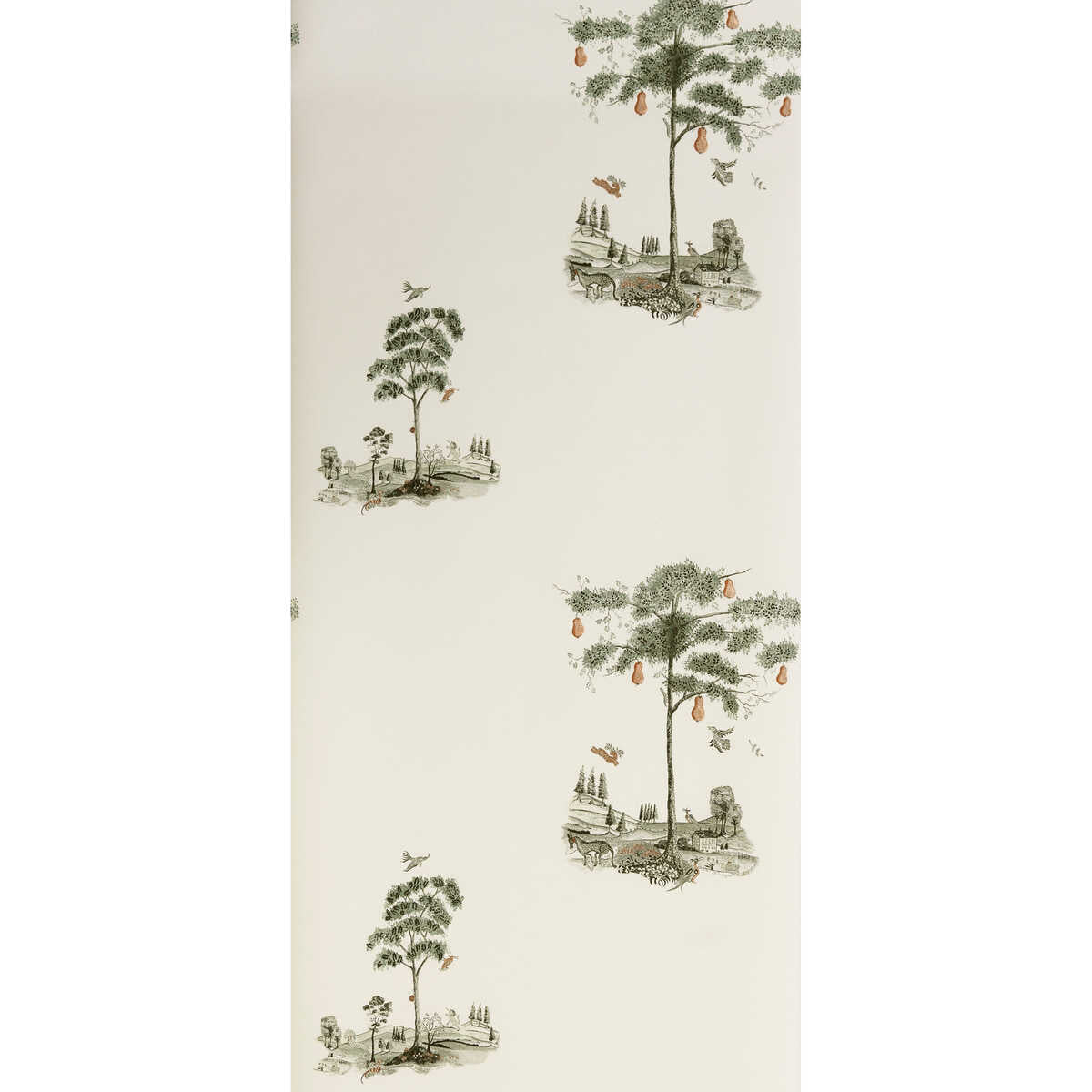 Pear Tree - Graphite - KRAVET COUTURE Wallpaper