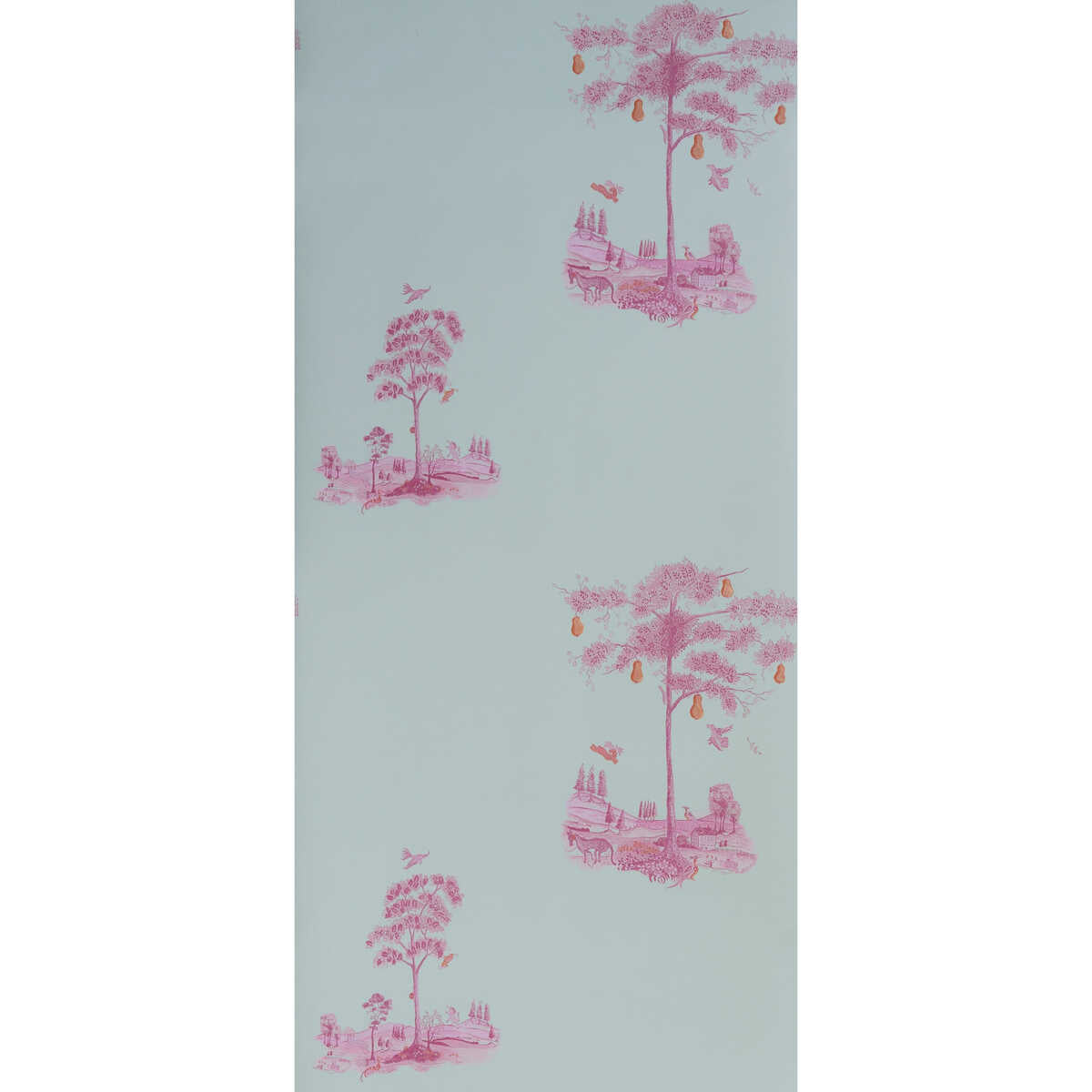 Pear Tree - Sunrise Pink - KRAVET COUTURE Wallpaper