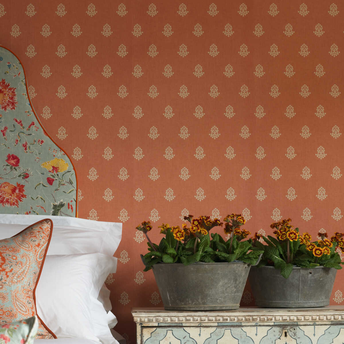 Cow Parsley - Clementine - KRAVET COUTURE Wallpaper