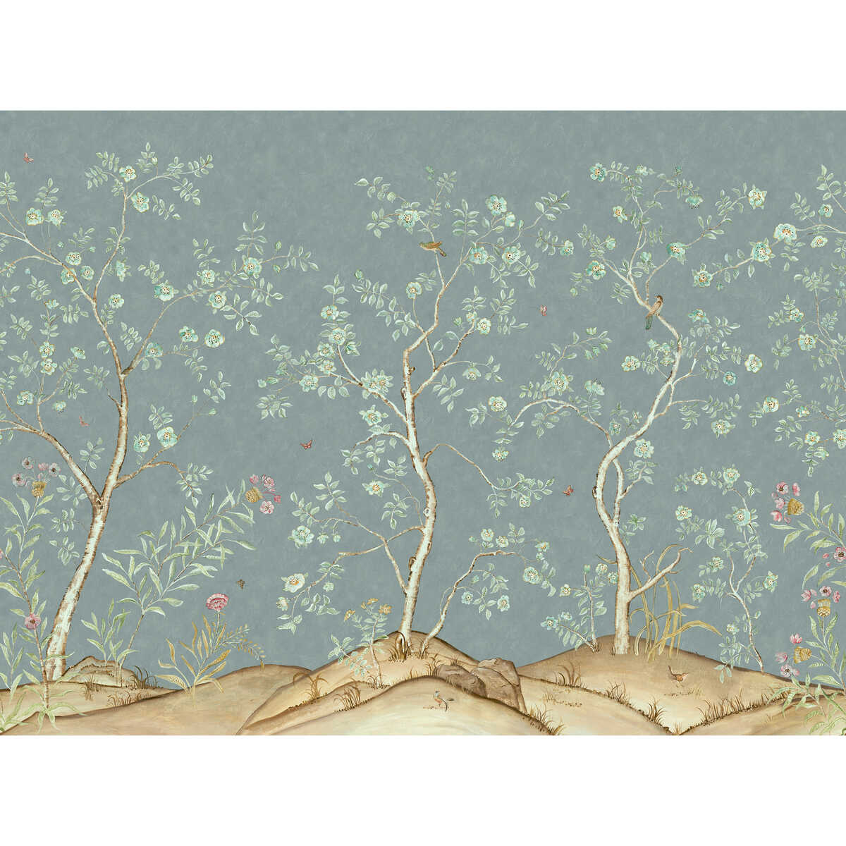 Songbird - Rain - KRAVET COUTURE Wallpaper