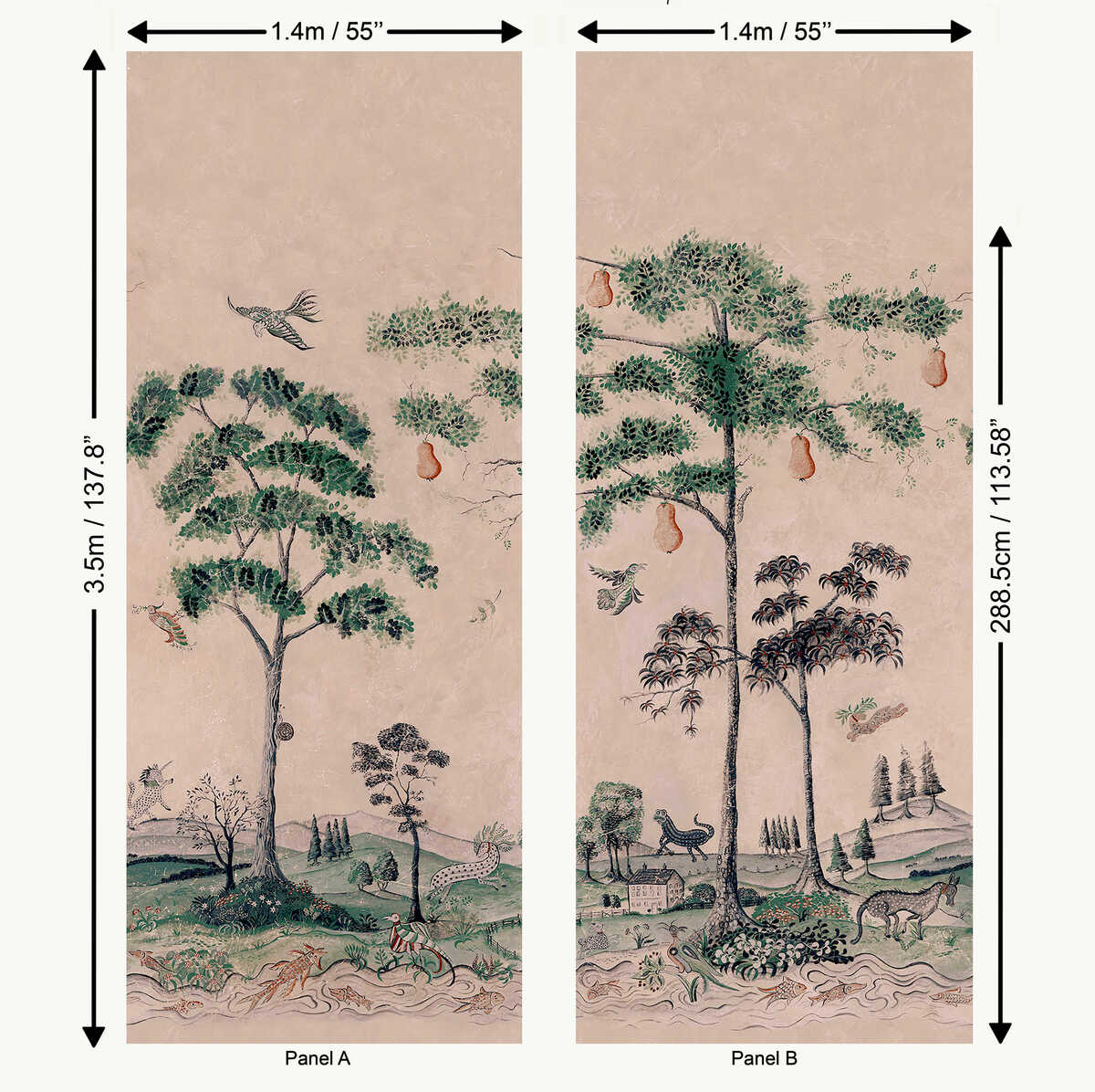 Mythical Land - Daybreak - KRAVET COUTURE Wallpaper