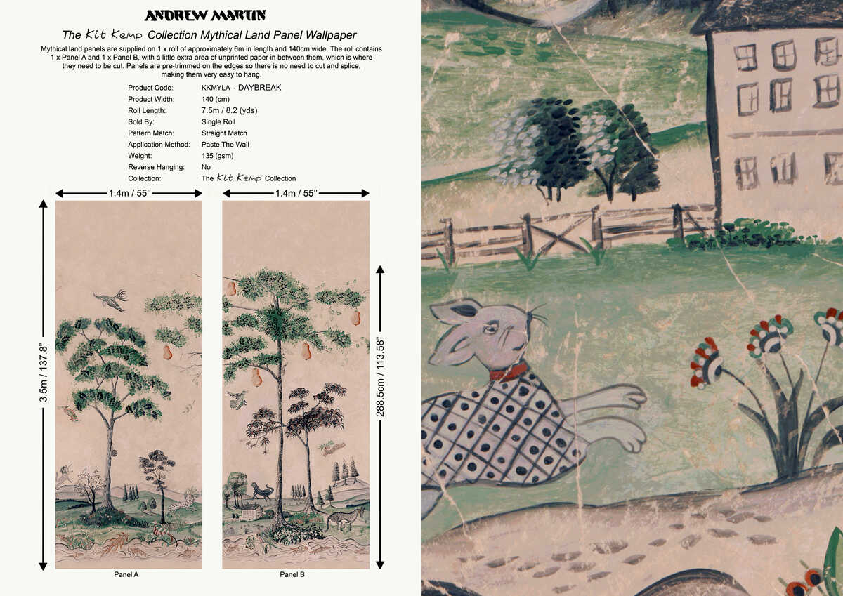 Mythical Land - Daybreak - KRAVET COUTURE Wallpaper