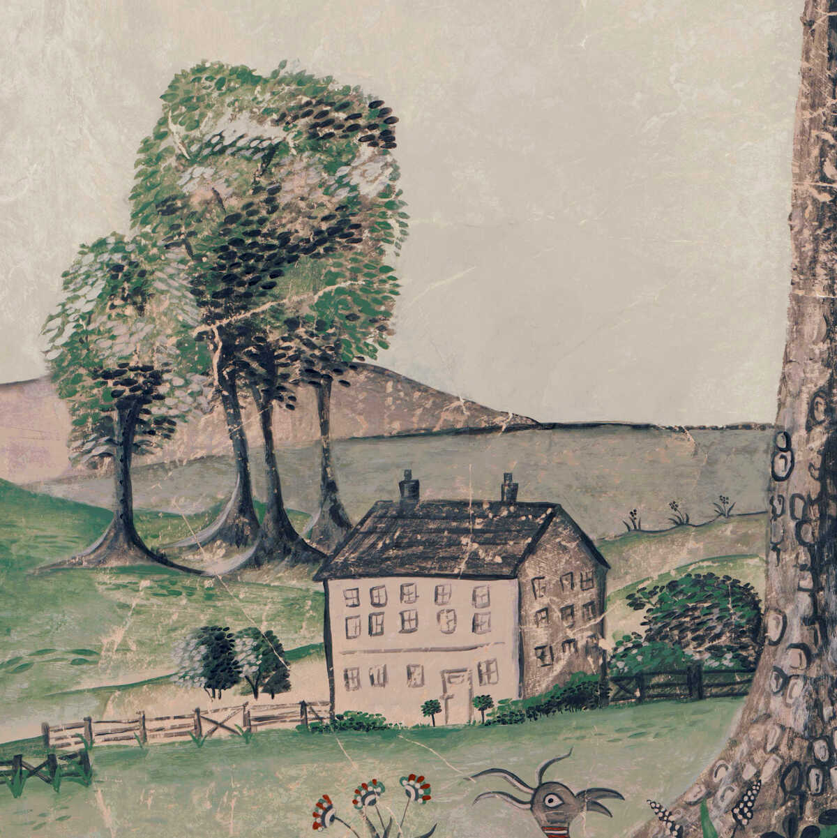 Mythical Land - Vellum - KRAVET COUTURE Wallpaper