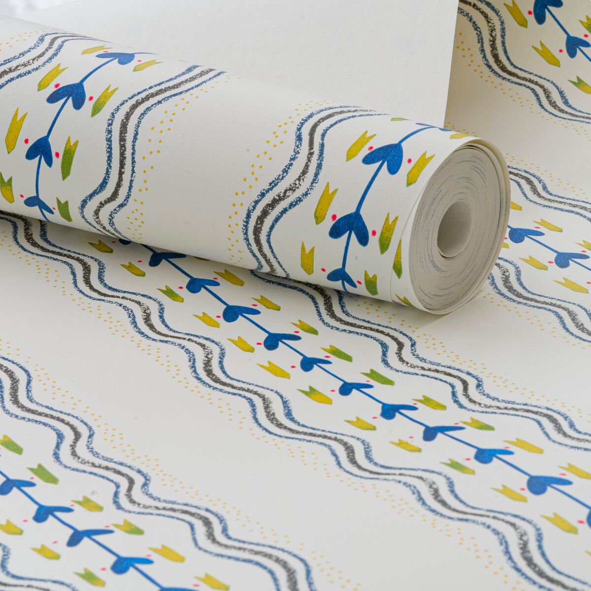 Hearty Wp - Periwinkle - Kravet Couture Wallpaper