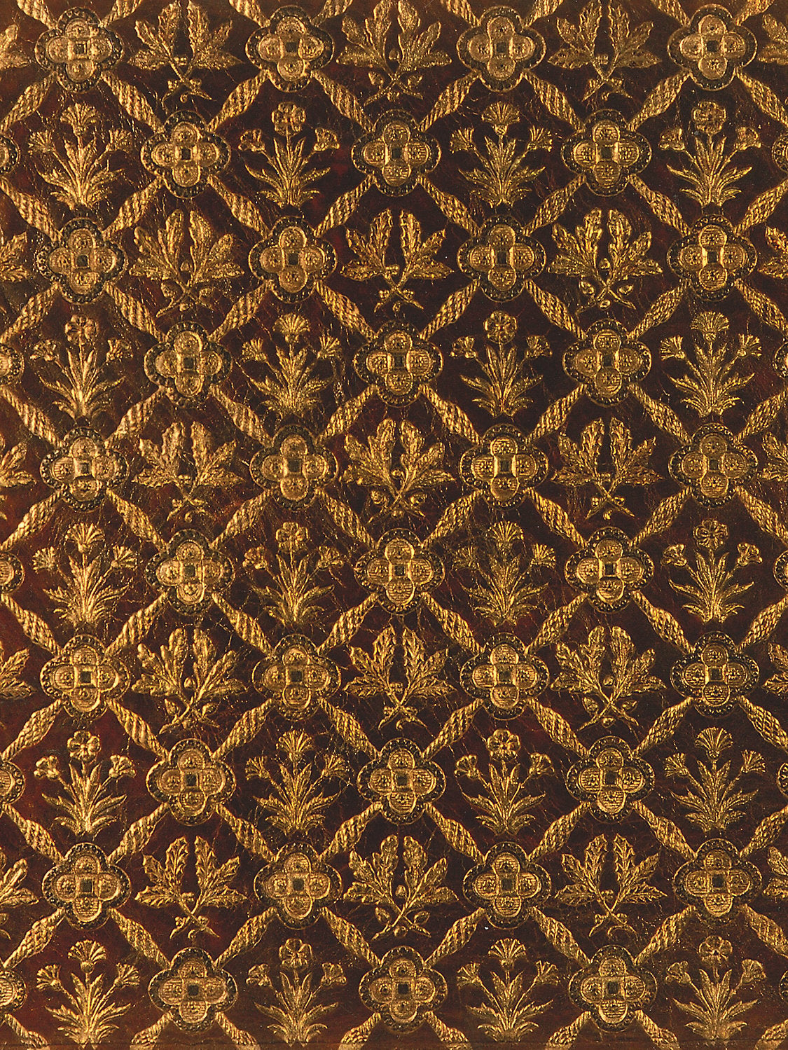 Cuir Chene - Red/Gold - Scalamandre Fabric
