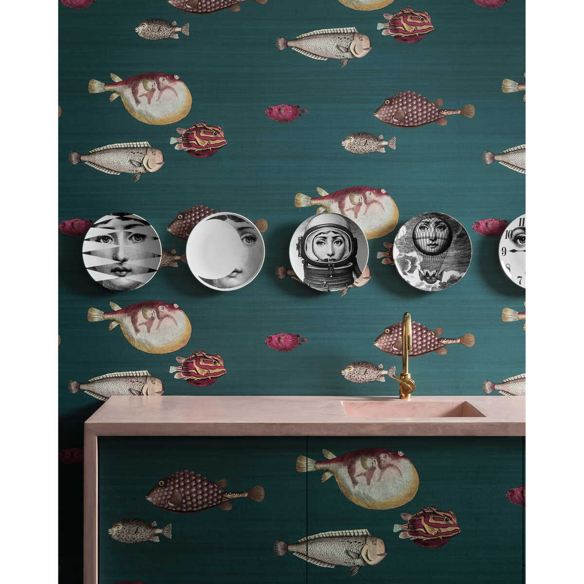 Acquario - Viridian - COLE & SON Wallpaper