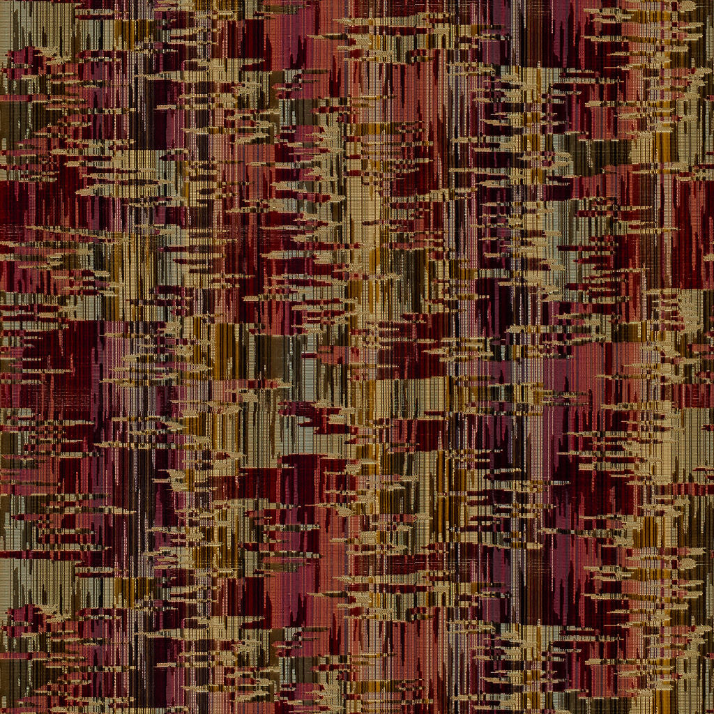 Amauri Velvet - Sand/Berry - Brunschwig & Fils Fabric
