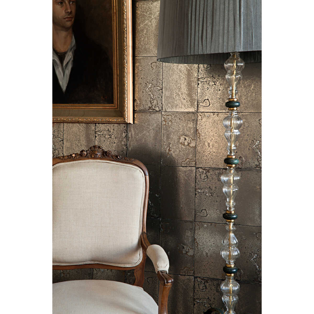 Antique Mirror - Zinc - COLE & SON Papel pintado