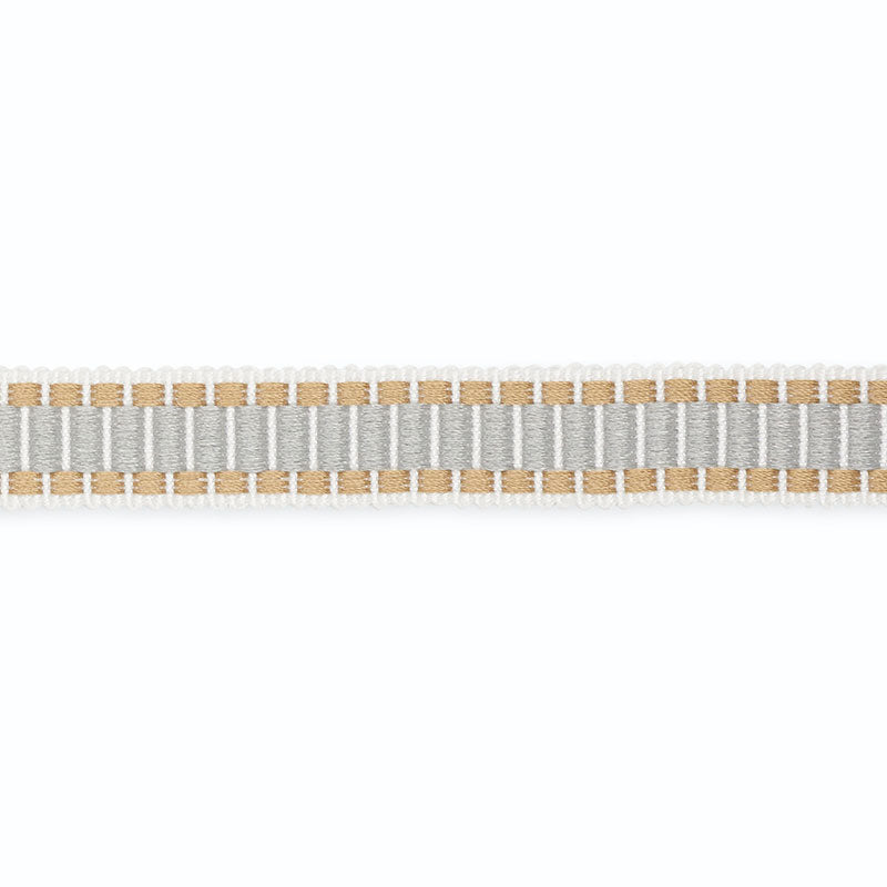 DEVON-BRAID-WHITE-MOONSTONE-FOG-SCHUMACHER-B130-3 - Schumacher Trim