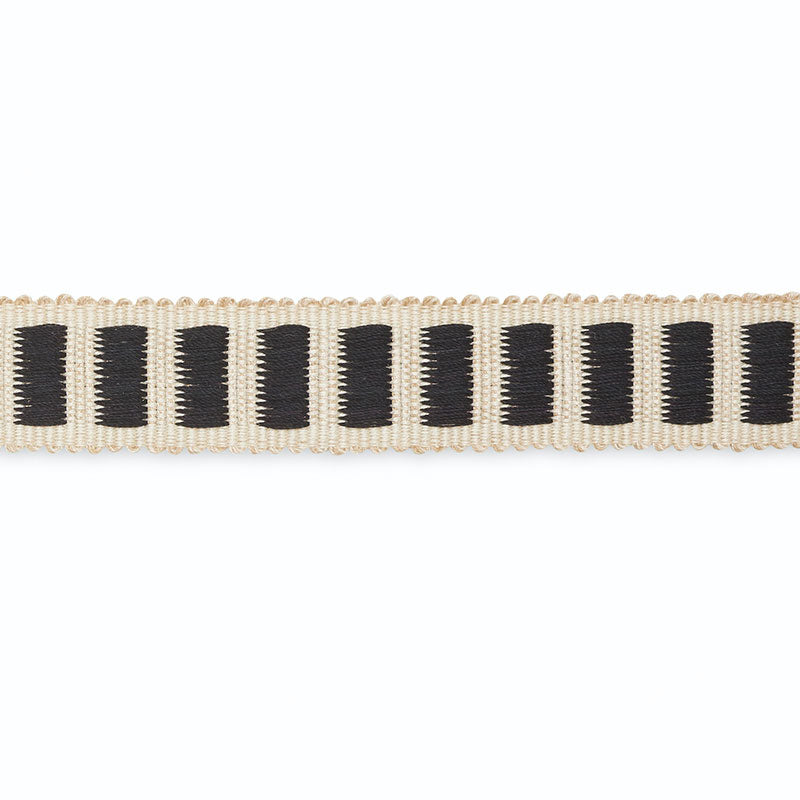 AUBREY-BRAID-IVORY-EBONY-SCHUMACHER-B154-7 - Schumacher Trim