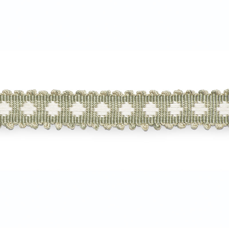 MARLIS-BRAID-BAY-LEAF-IVORY-SCHUMACHER-B203-3 - Schumacher Trim