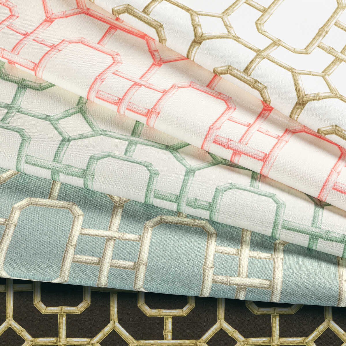 Bambu Fret - Dune - KRAVET COUTURE Fabric
