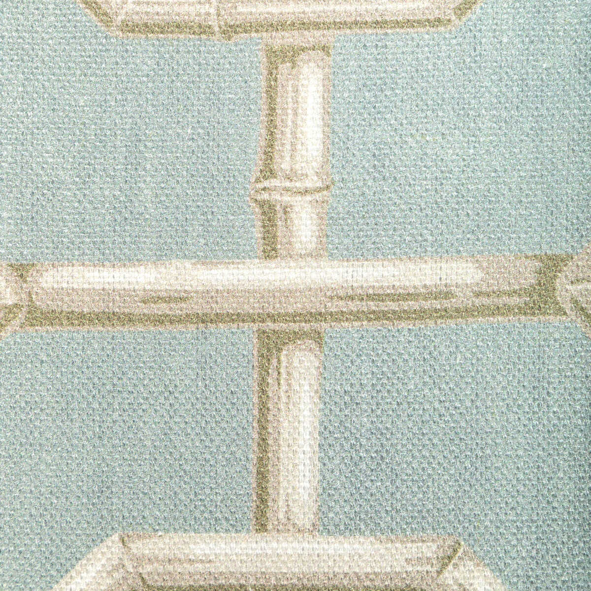 Bambu Fret - Delft - KRAVET COUTURE Fabric