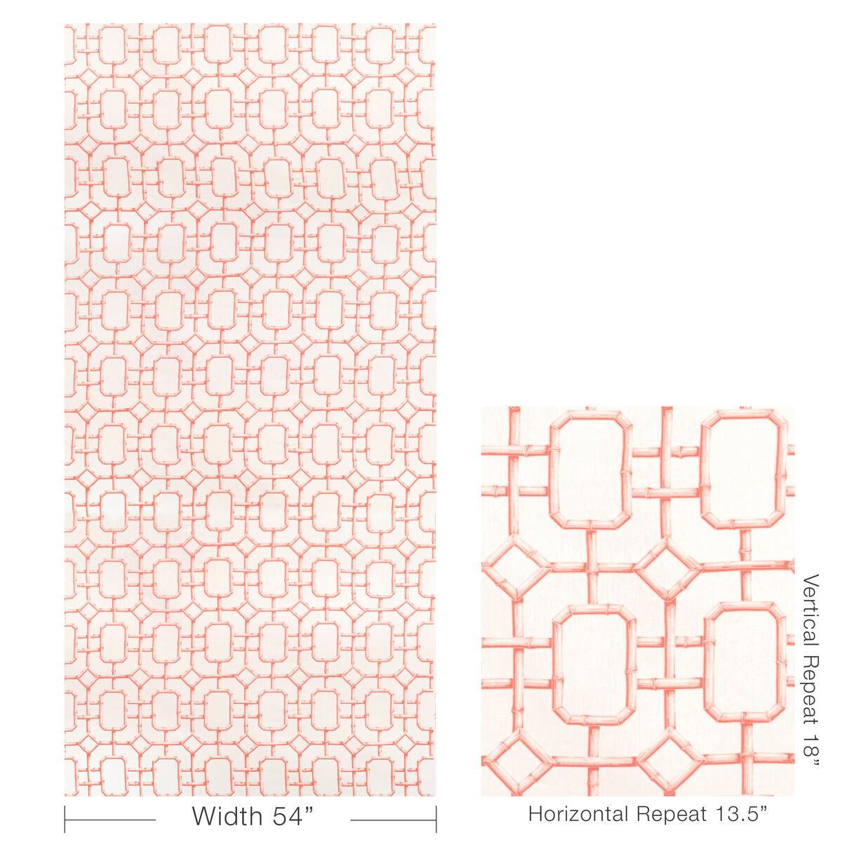 Bambu Fret - Coral - Kravet Couture Fabric