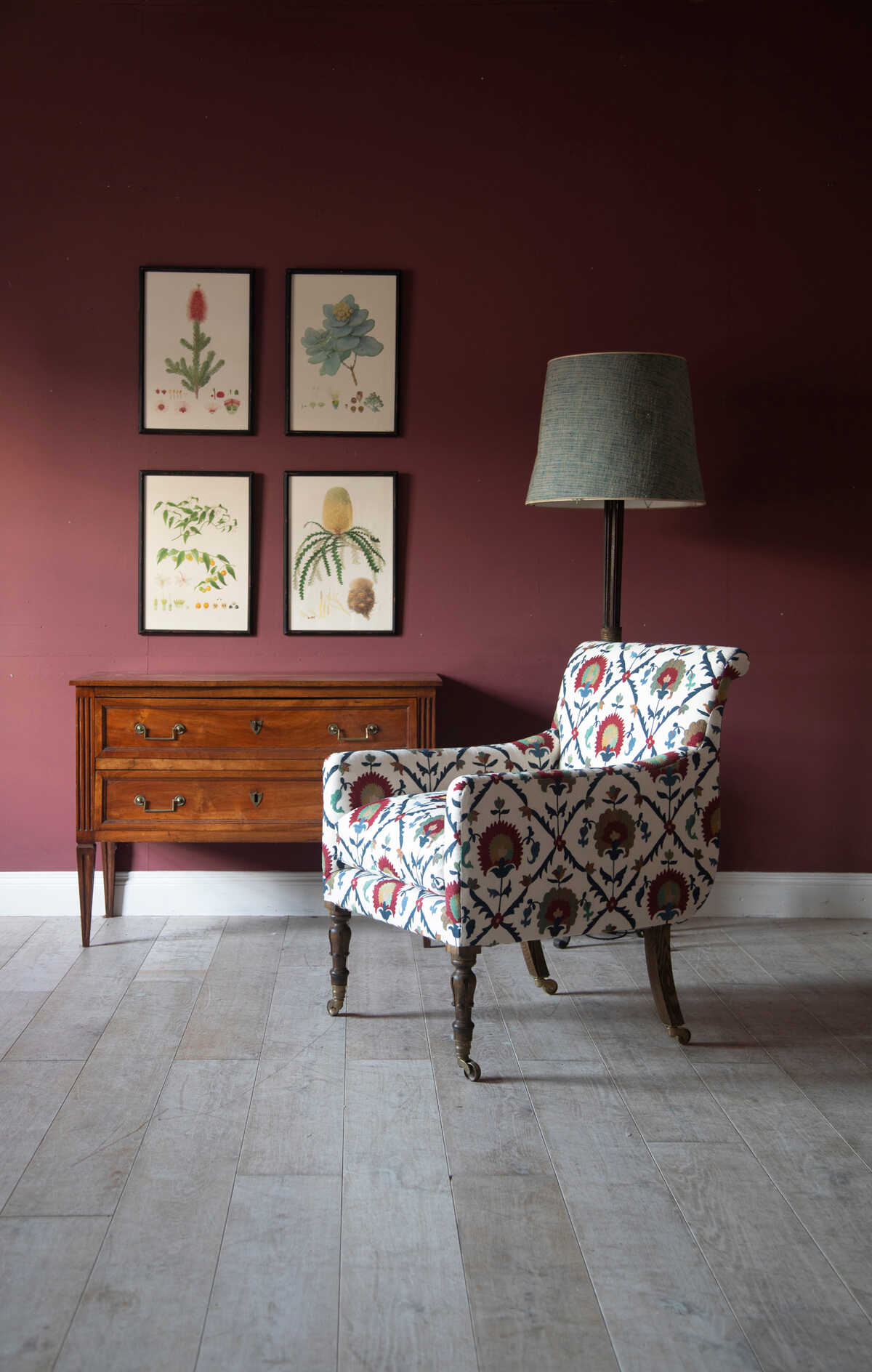 Winchelsea - Red/ Blue - G P & J BAKER Fabric
