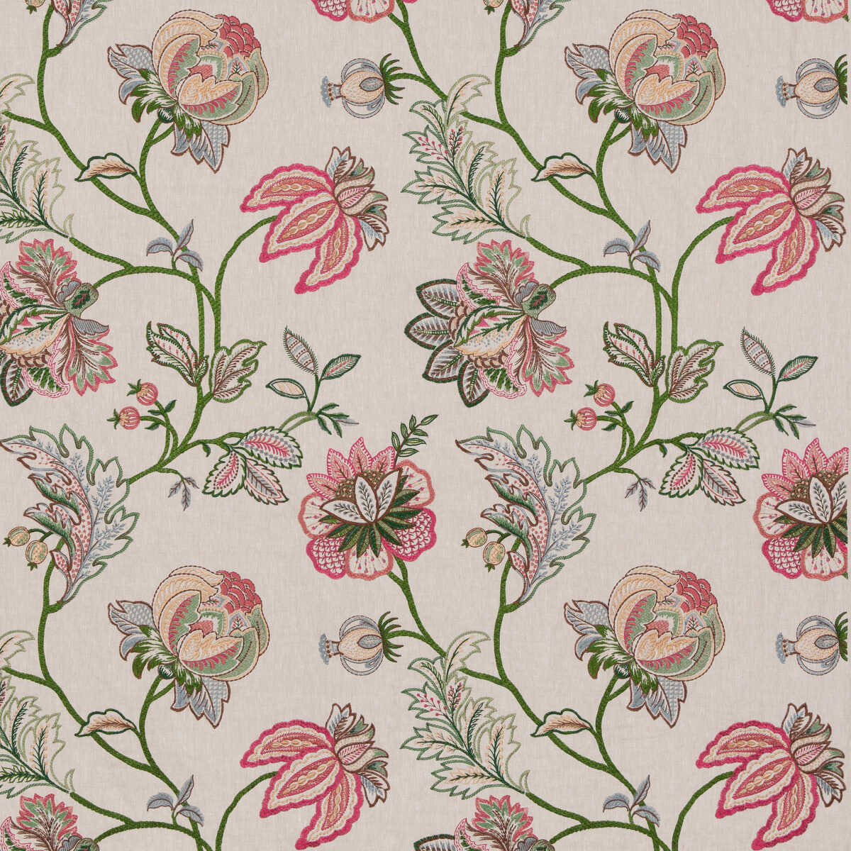 Agra - Fuchsia - G P & J BAKER Fabric