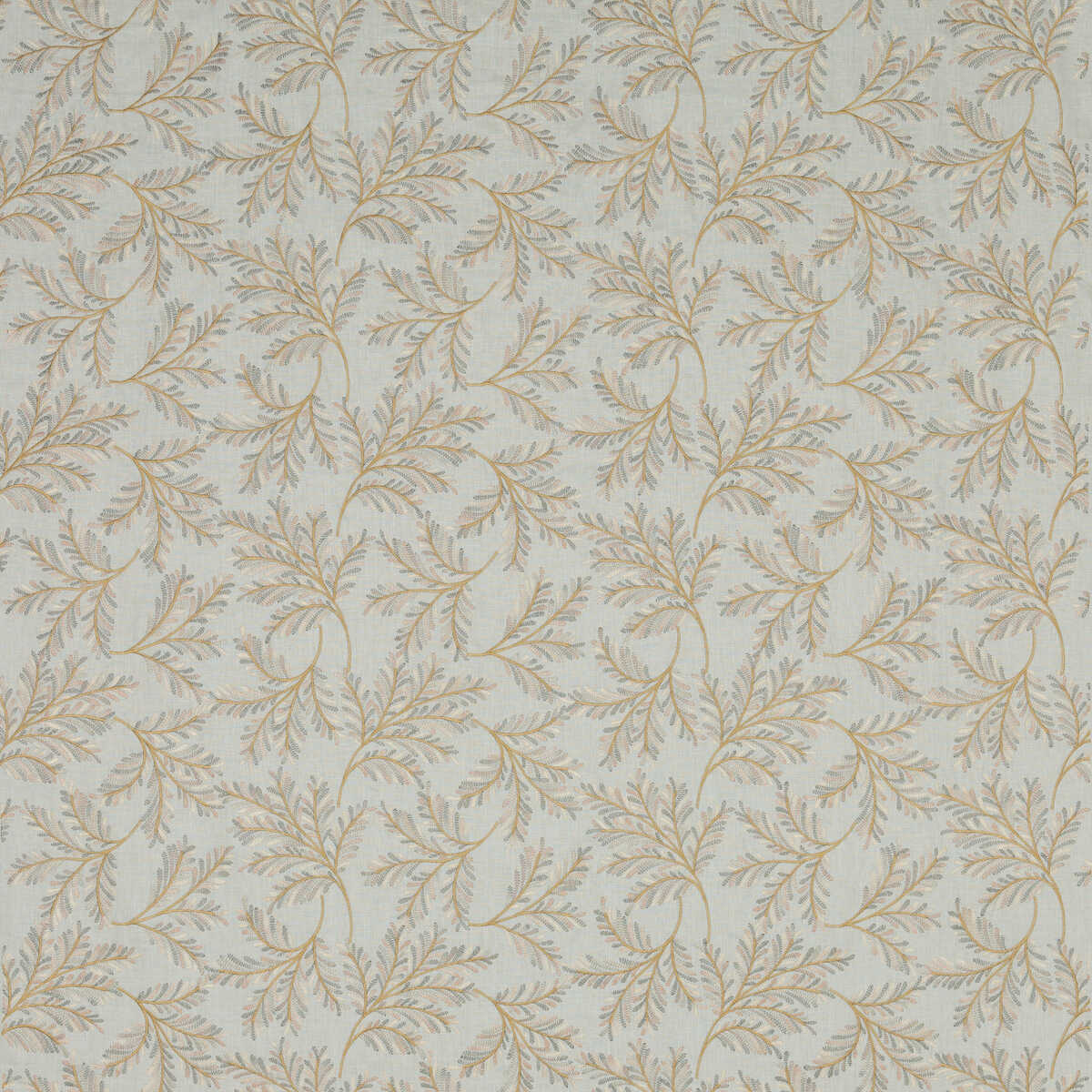 Chelsea Fern - Aqua/Bronze - G P & J BAKER Fabric