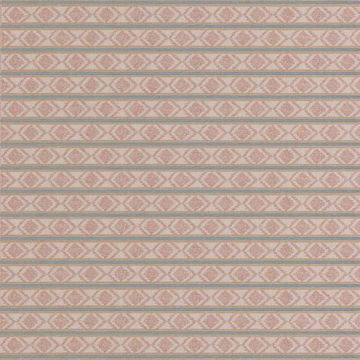 Bf1103430 Burford Stripe Coral Aqua G P J Baker Fabric