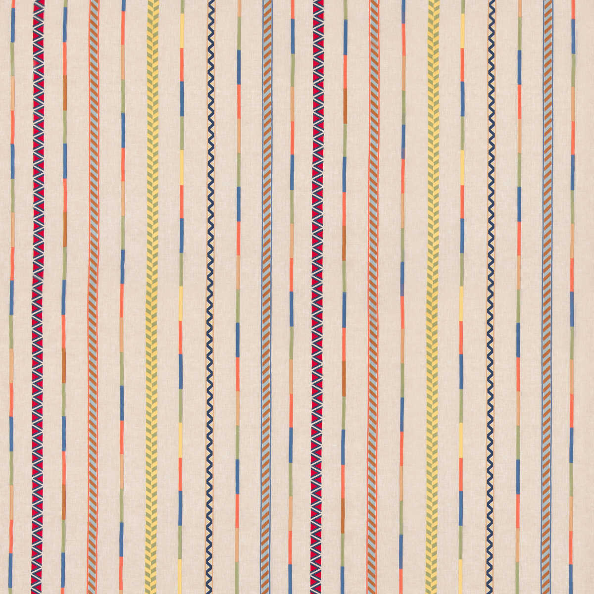 Backdrop - Coral/Sage - G P & J BAKER Fabric