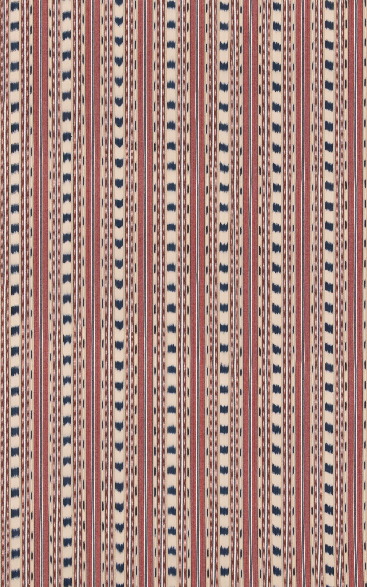 Basil Stripe - Red/Indigo - G P & J Baker Fabric