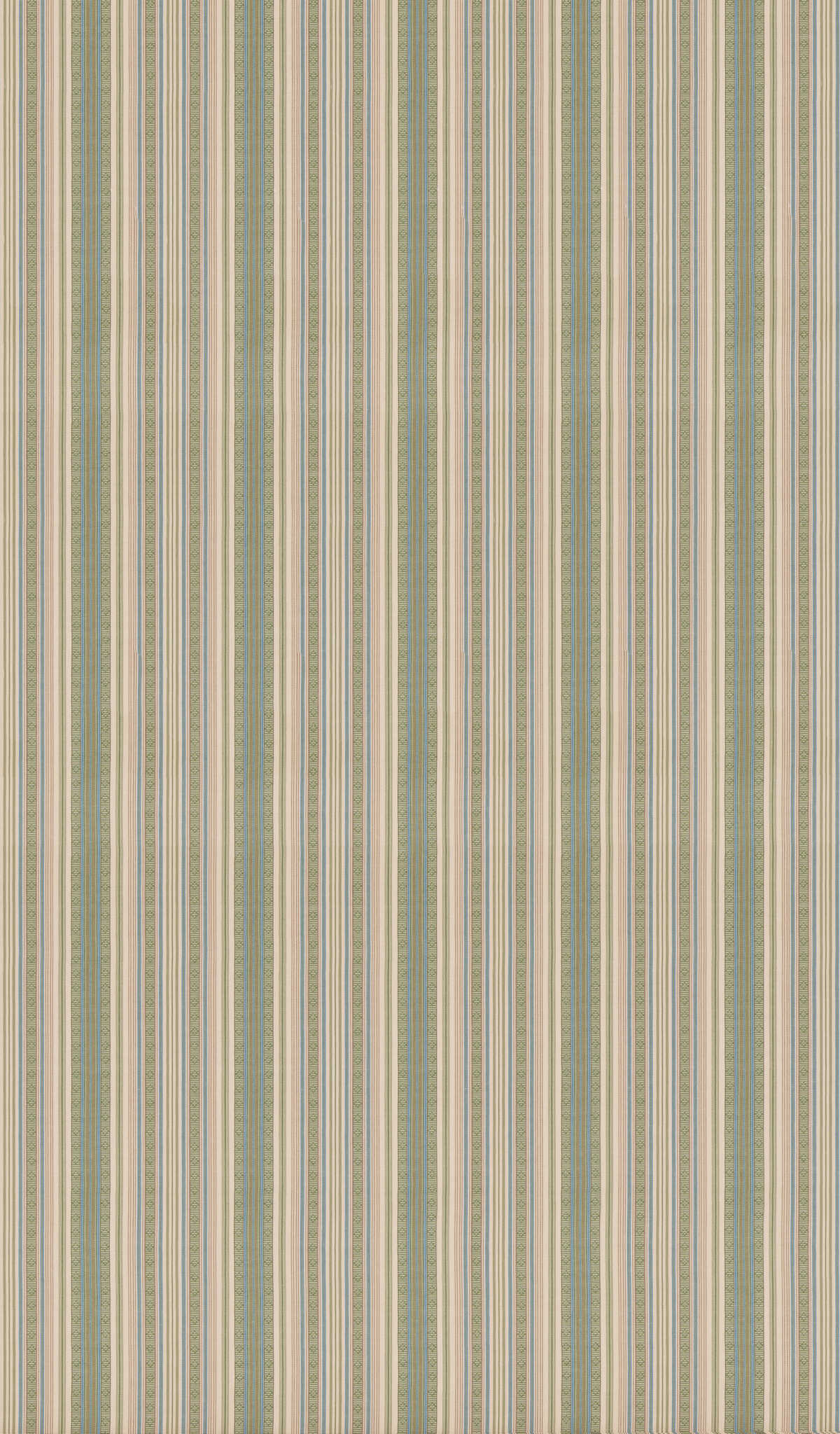 Symington Stripe - Green/Blue - G P & J BAKER Fabric