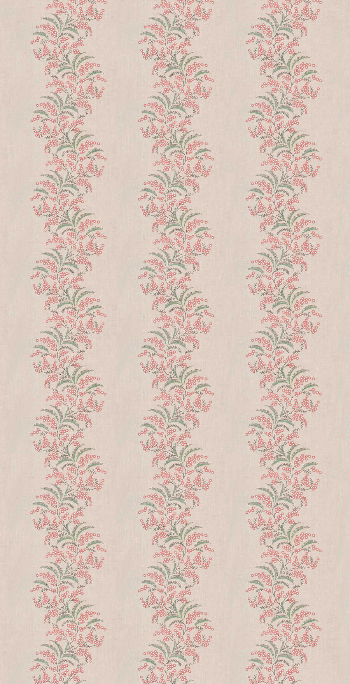 Sea Aster - Soft Red - G P & J BAKER Fabric