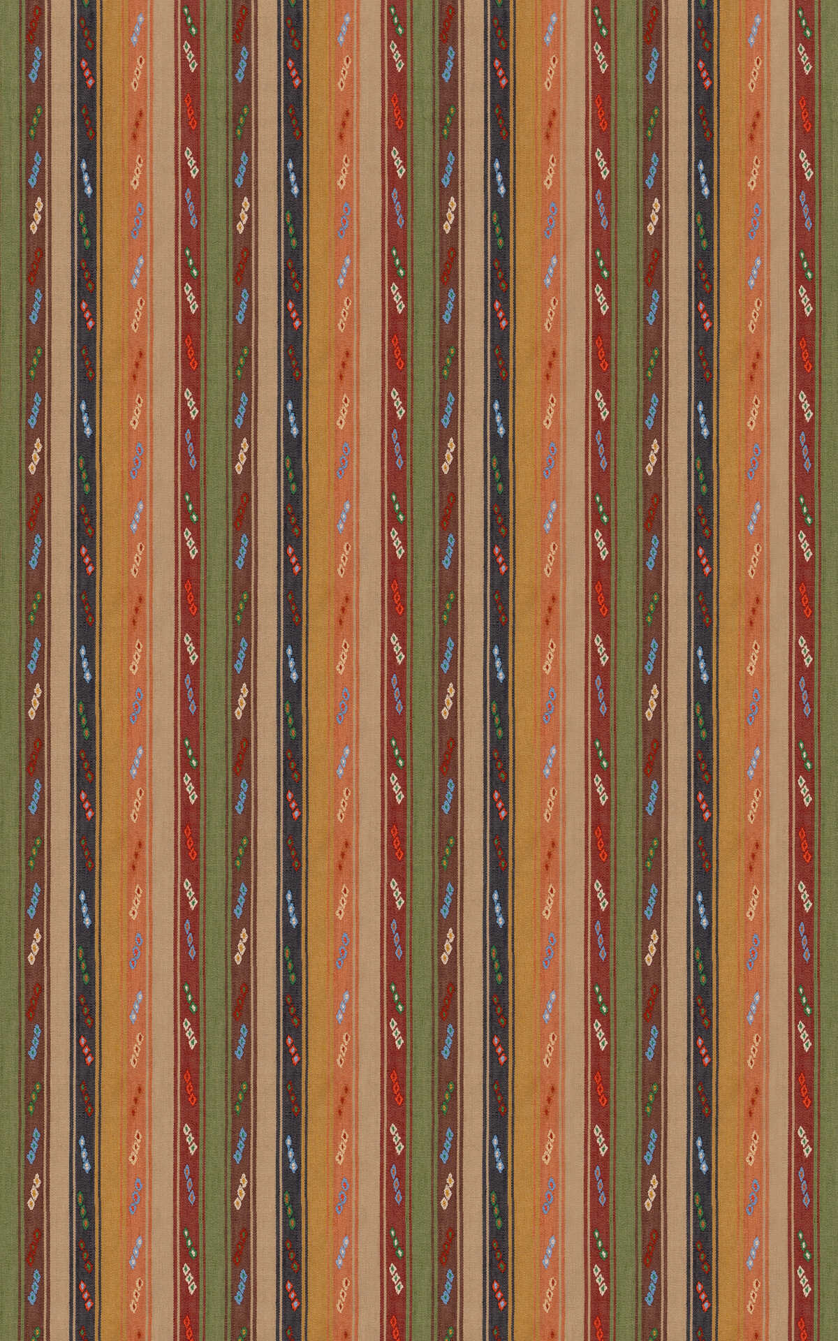 Tip Toe - Earth/Indigo - G P & J BAKER Fabric