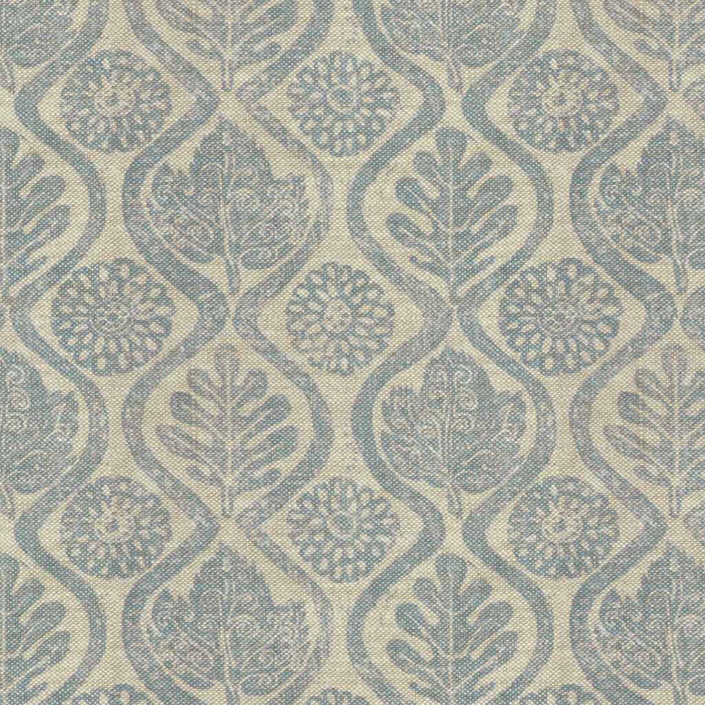 Bfc3515150 Oakleaves Blue Oatmeal Lee Jofa Fabric