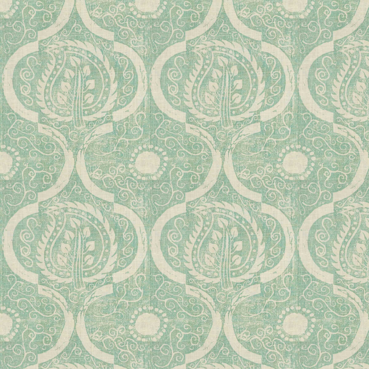 Persian Leaf - Aqua - LEE JOFA Fabric