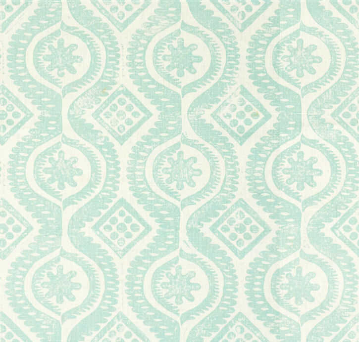 Damask - Aqua - LEE JOFA Fabric