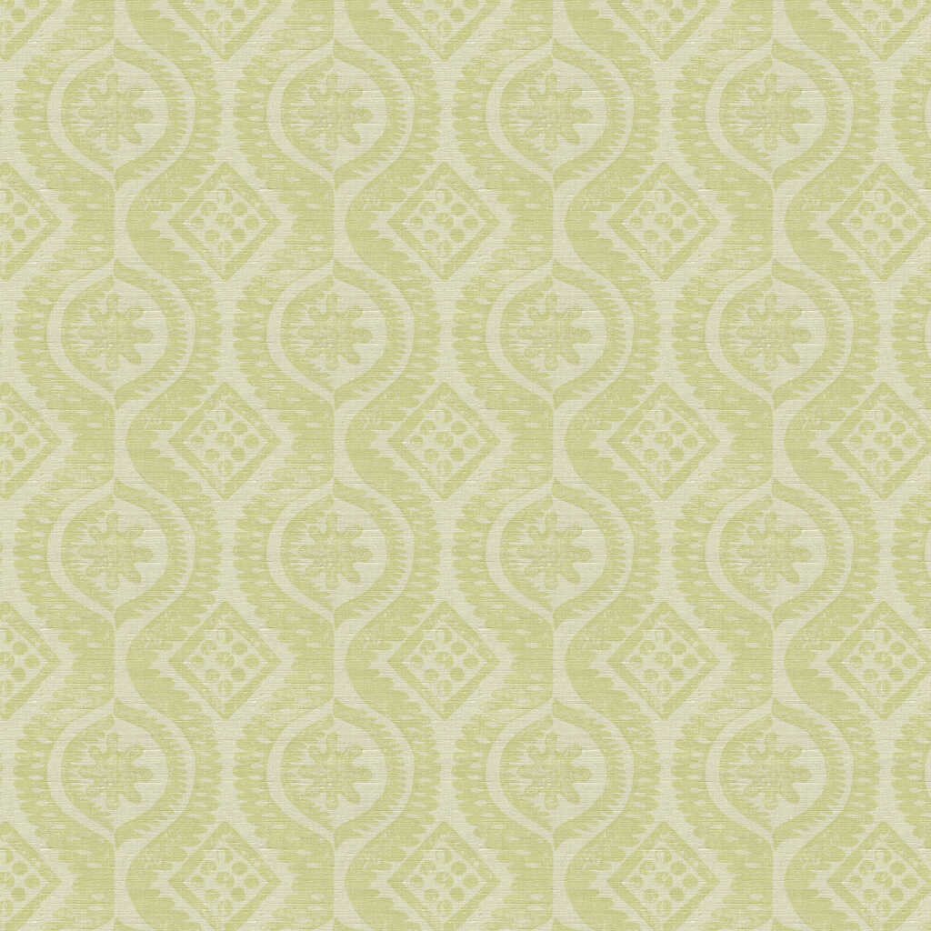 Damask - Lime - LEE JOFA Fabric