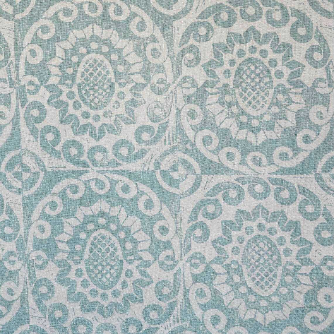 Pineapple On Oyster - Aqua - LEE JOFA Fabric
