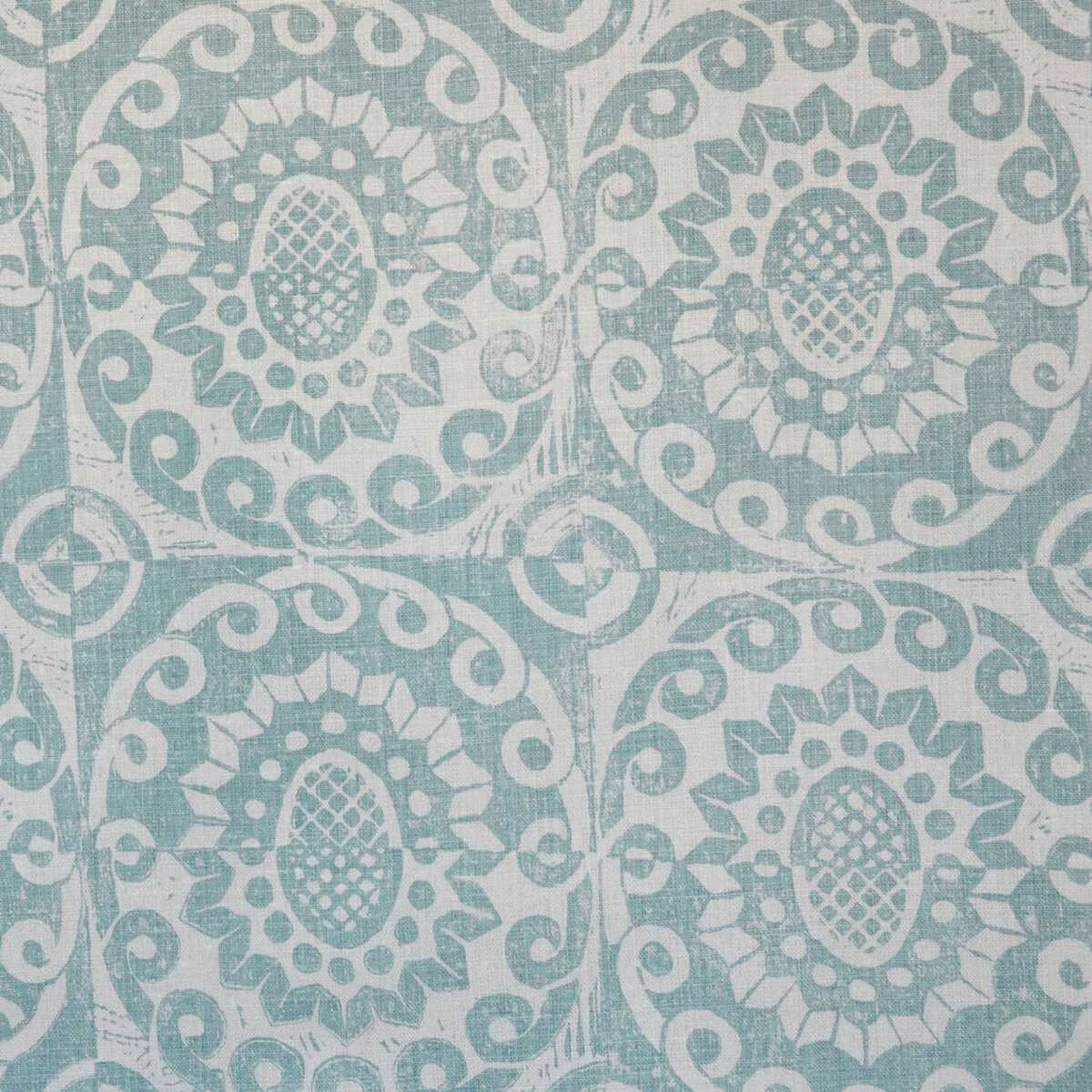Pineapple On Oatmeal - Aqua - LEE JOFA Fabric