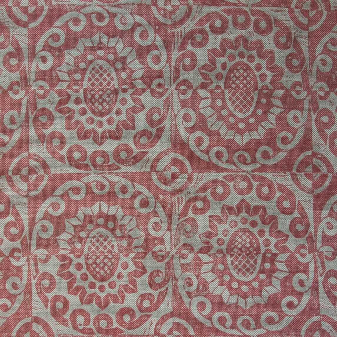 Pineapple On Oatmeal - Pink - LEE JOFA Fabric