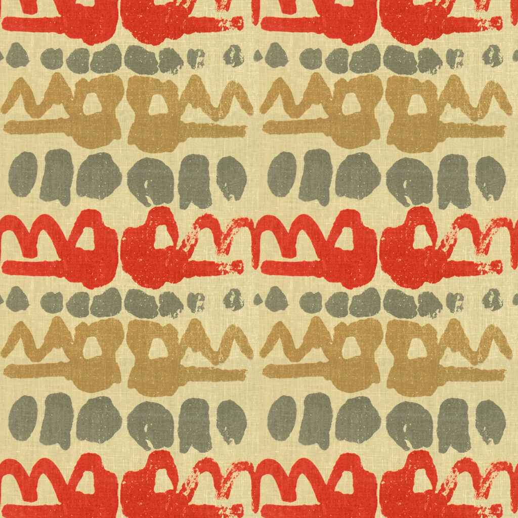 Bfc364911210 Altamira Red Grey Lee Jofa Fabric