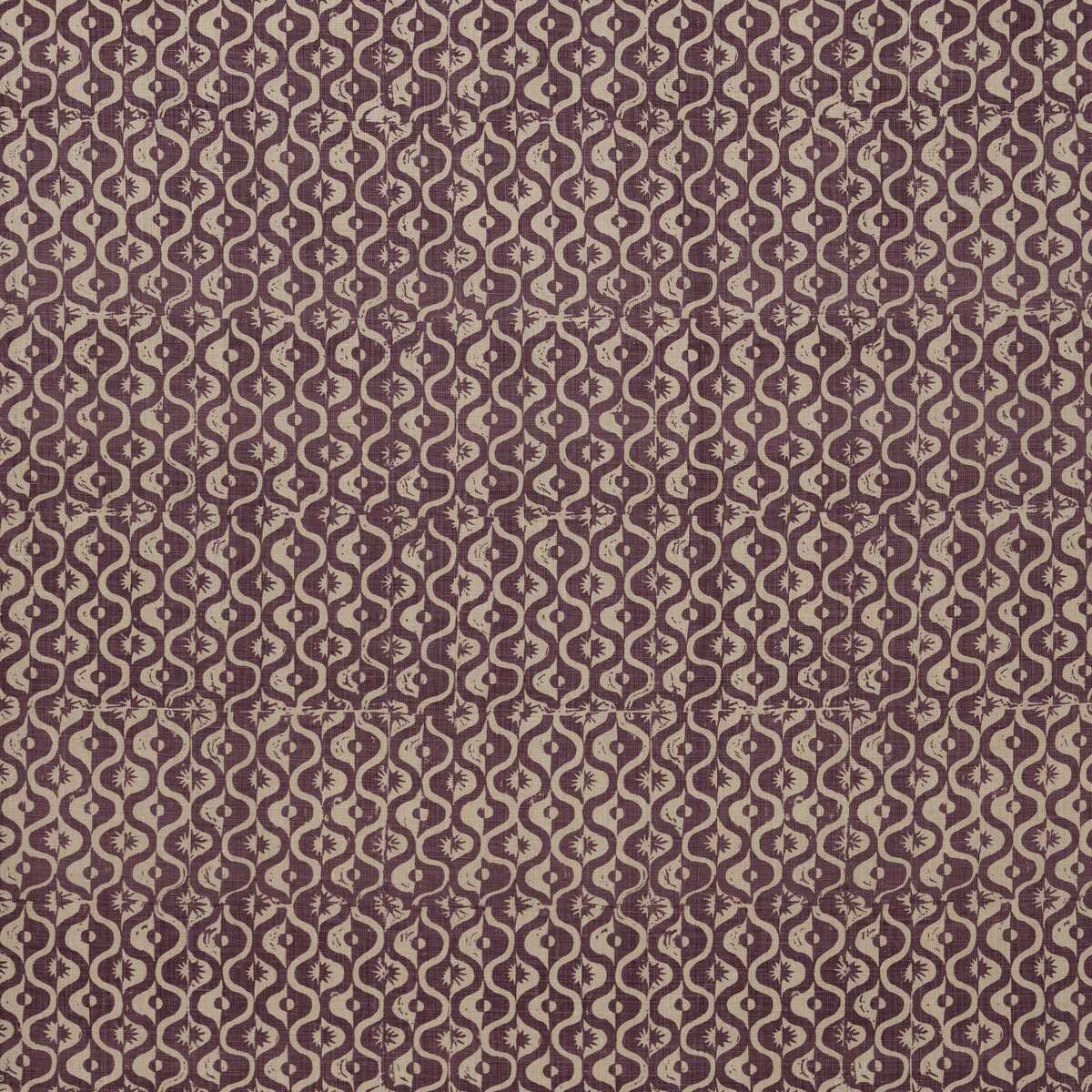Small Medallion - Aubergine - LEE JOFA Fabric