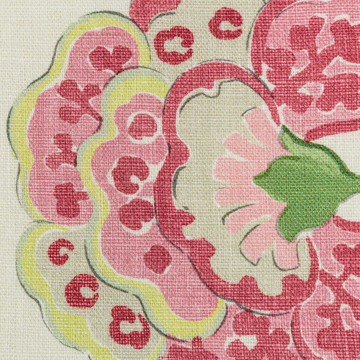 Somerset - Pink/Lime - LEE JOFA Fabric