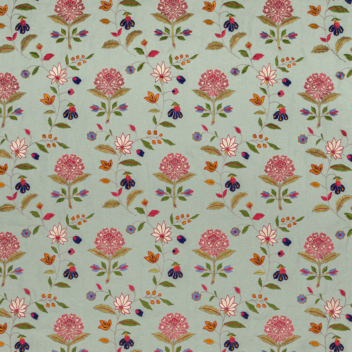 Kalla - Pink/Green - LEE JOFA Fabric