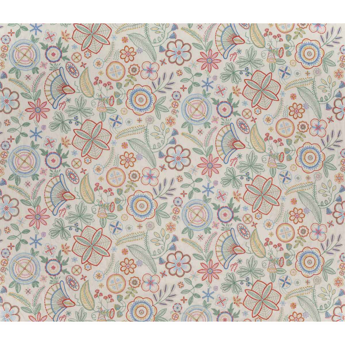 Bfc37103120 Eden Coral Green Lee Jofa Fabric