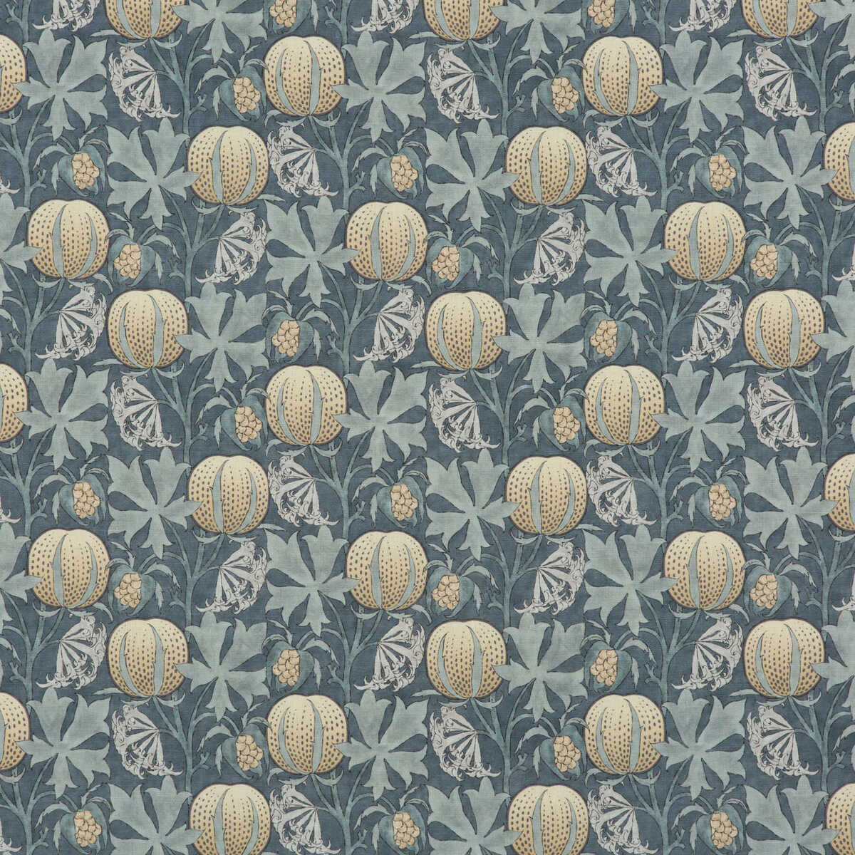 Pumpkins - Indigo - G P & J BAKER Fabric