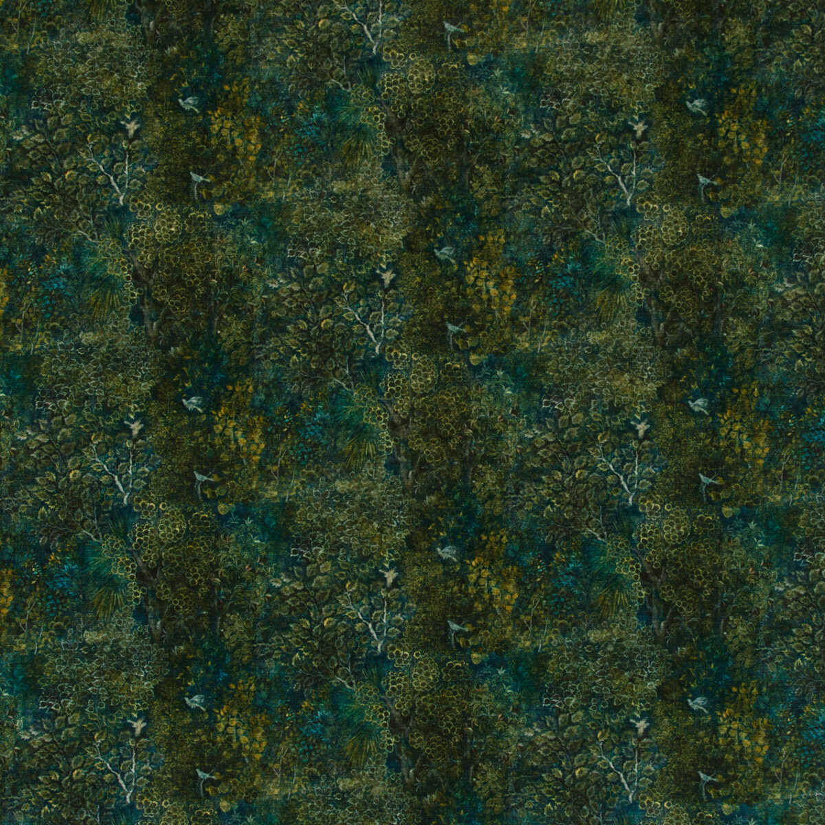 Persian Garden Velvet - Peacock - G P & J BAKER Fabric