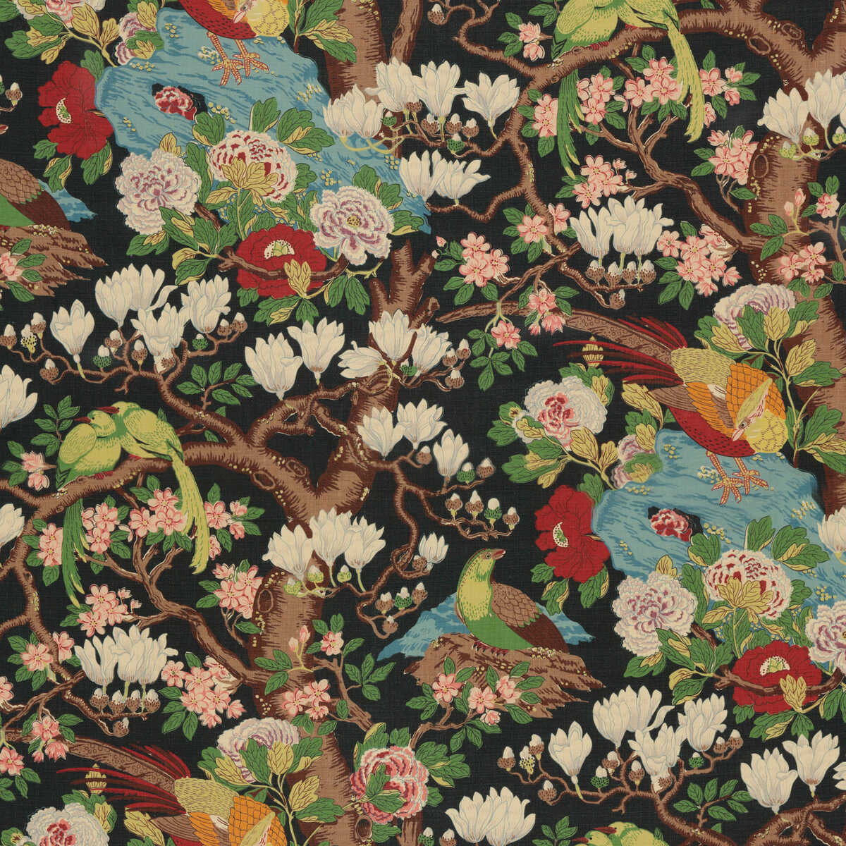 Rockbird Signature - Indigo - G P & J BAKER Fabric
