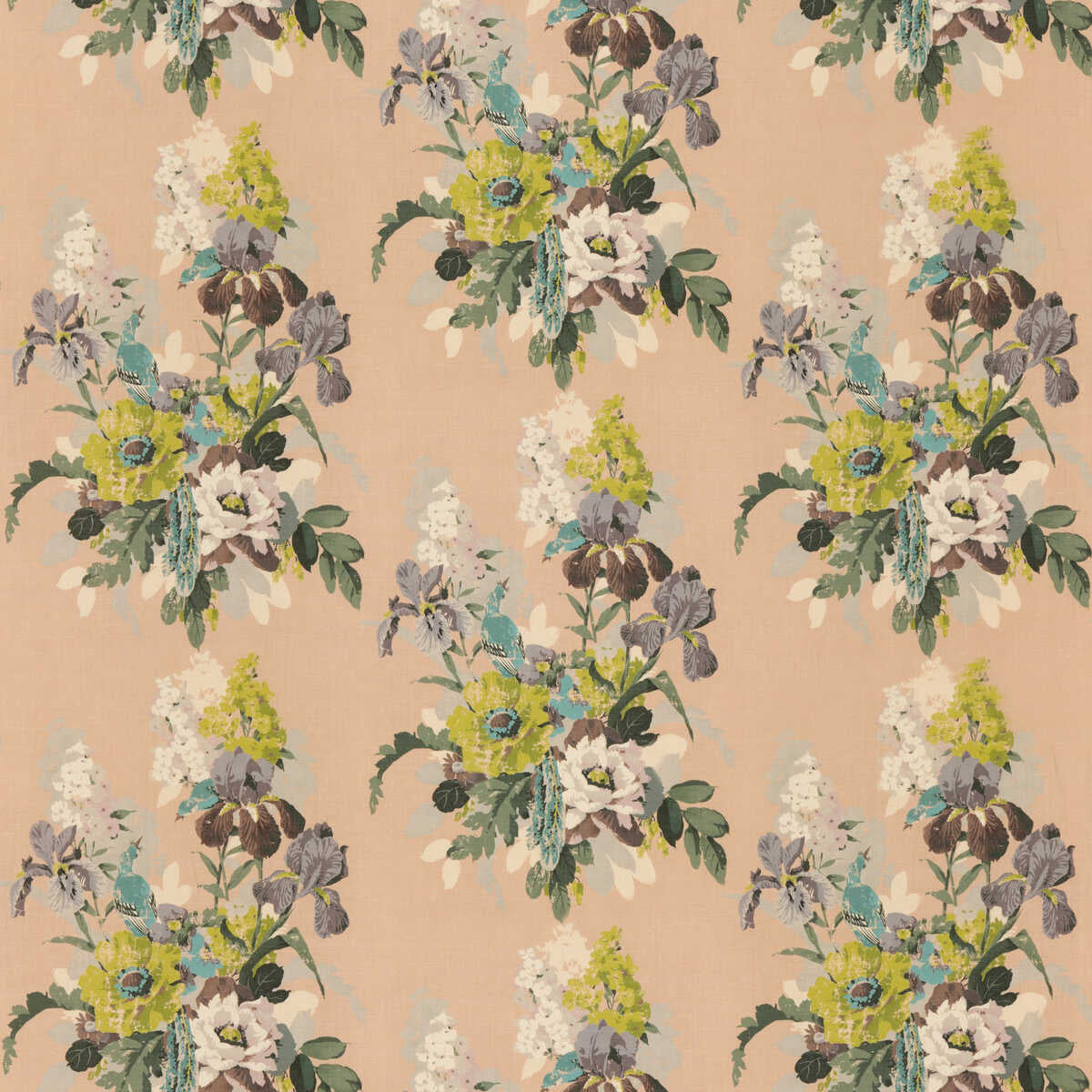 Bird & Iris - Blush - G P & J BAKER Fabric