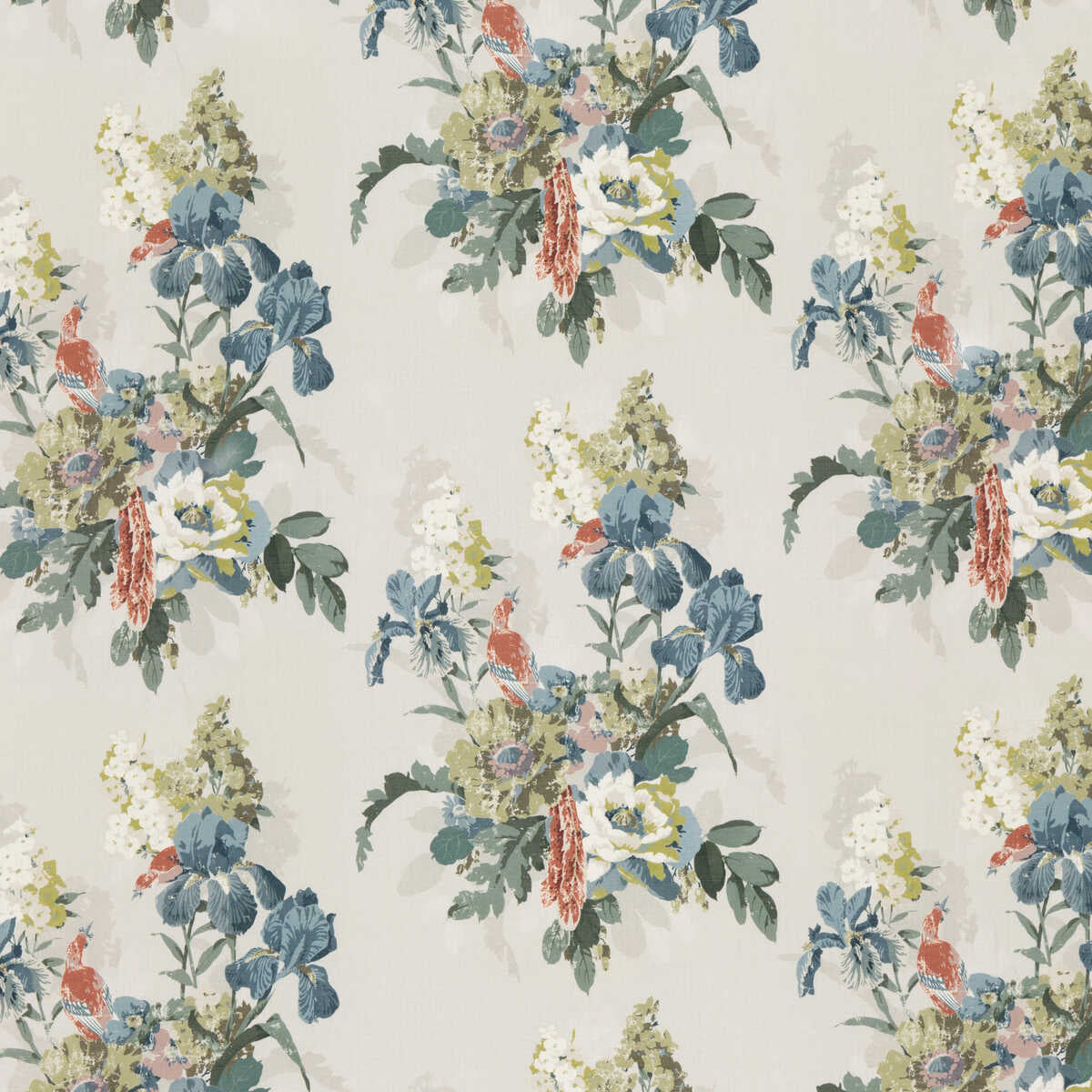 Bird & Iris - Indigo - G P & J BAKER Fabric
