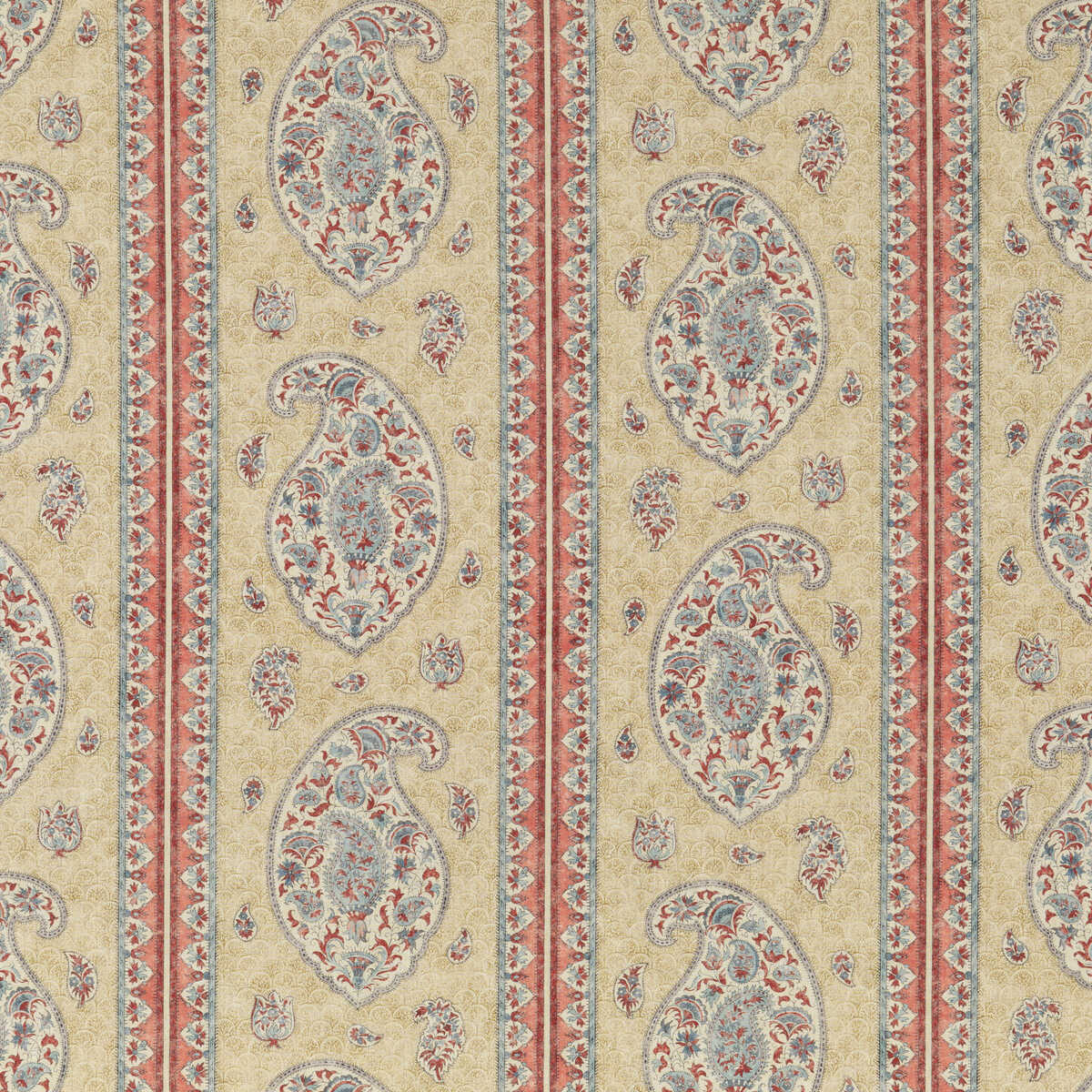 Coromandel - Red/Blue - G P & J BAKER Fabric