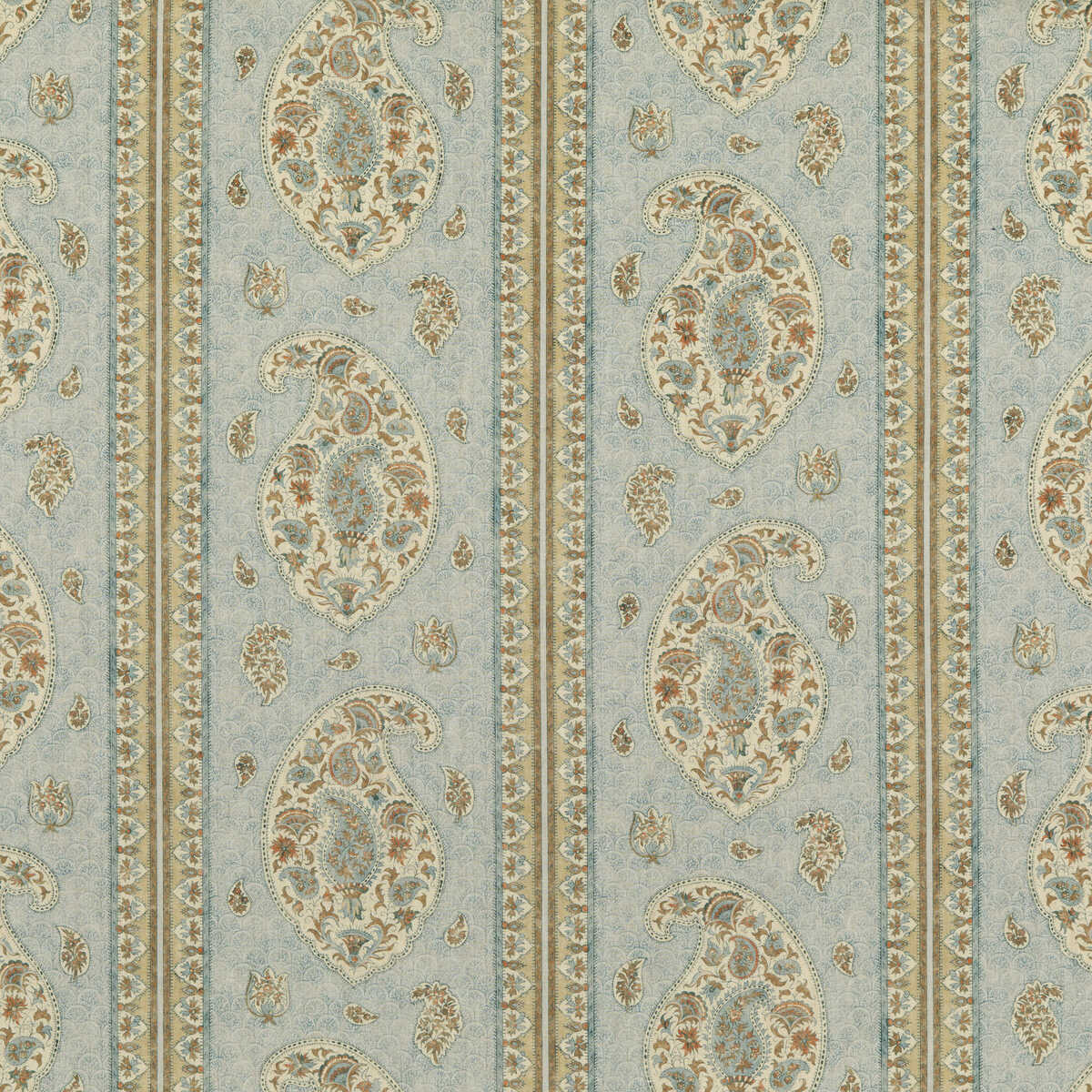 Coromandel - Blue/Sand - G P & J BAKER Fabric