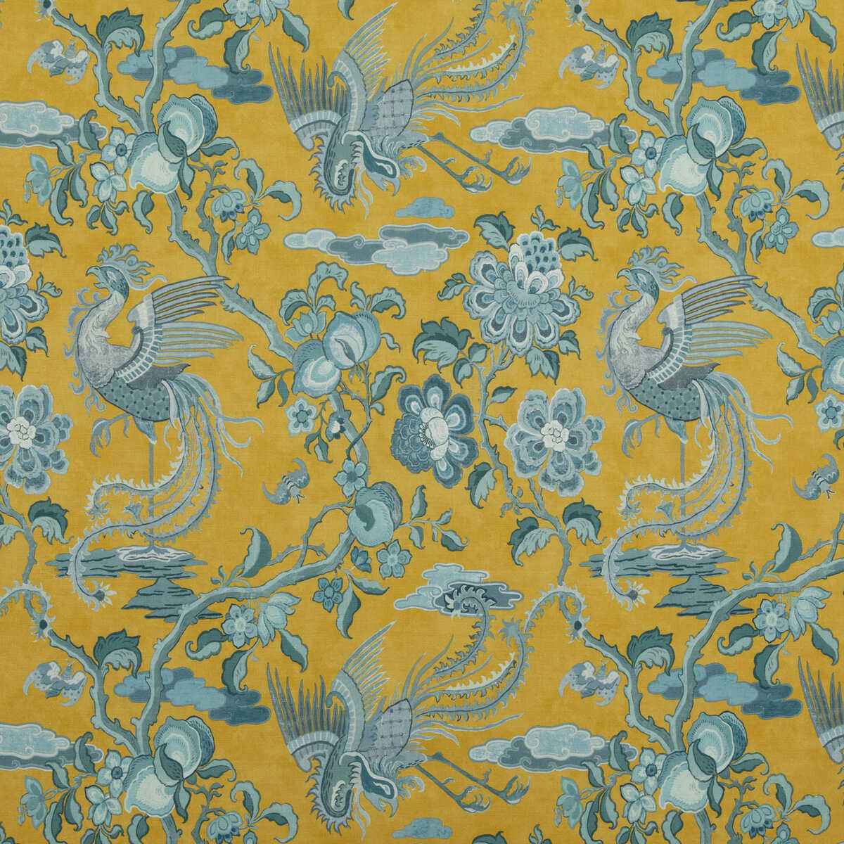 Bp1085220 Chifu Ochre Blue G P J Baker Fabric
