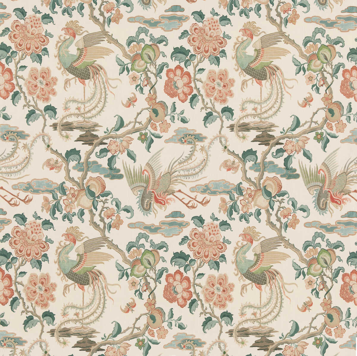 Chifu - Teal - G P & J BAKER Fabric