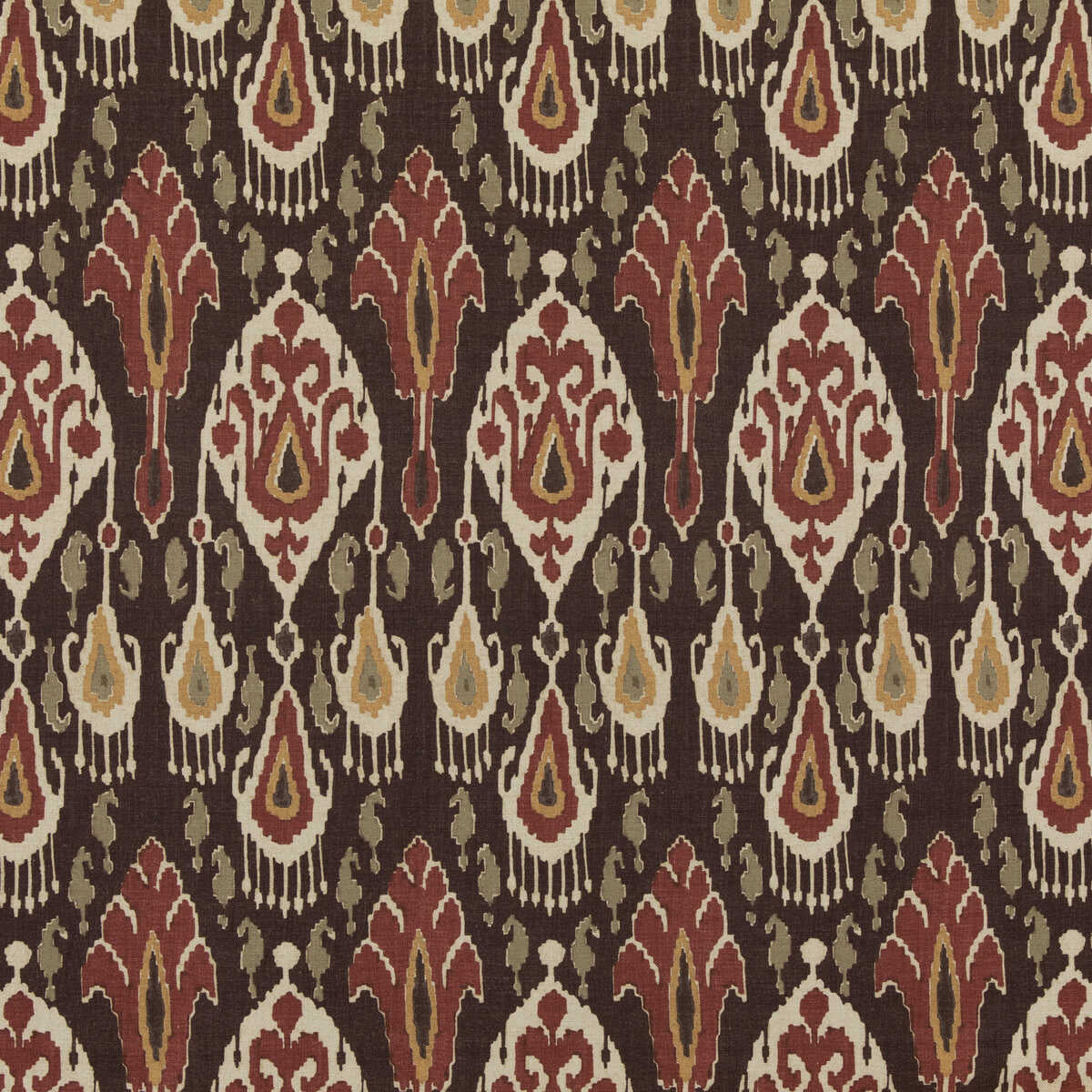 Ikat Bokhara - Espresso - G P & J BAKER Fabric
